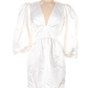 REFORMATION White Cocktail Dress Size 6 Weslan Dress - Ivory
